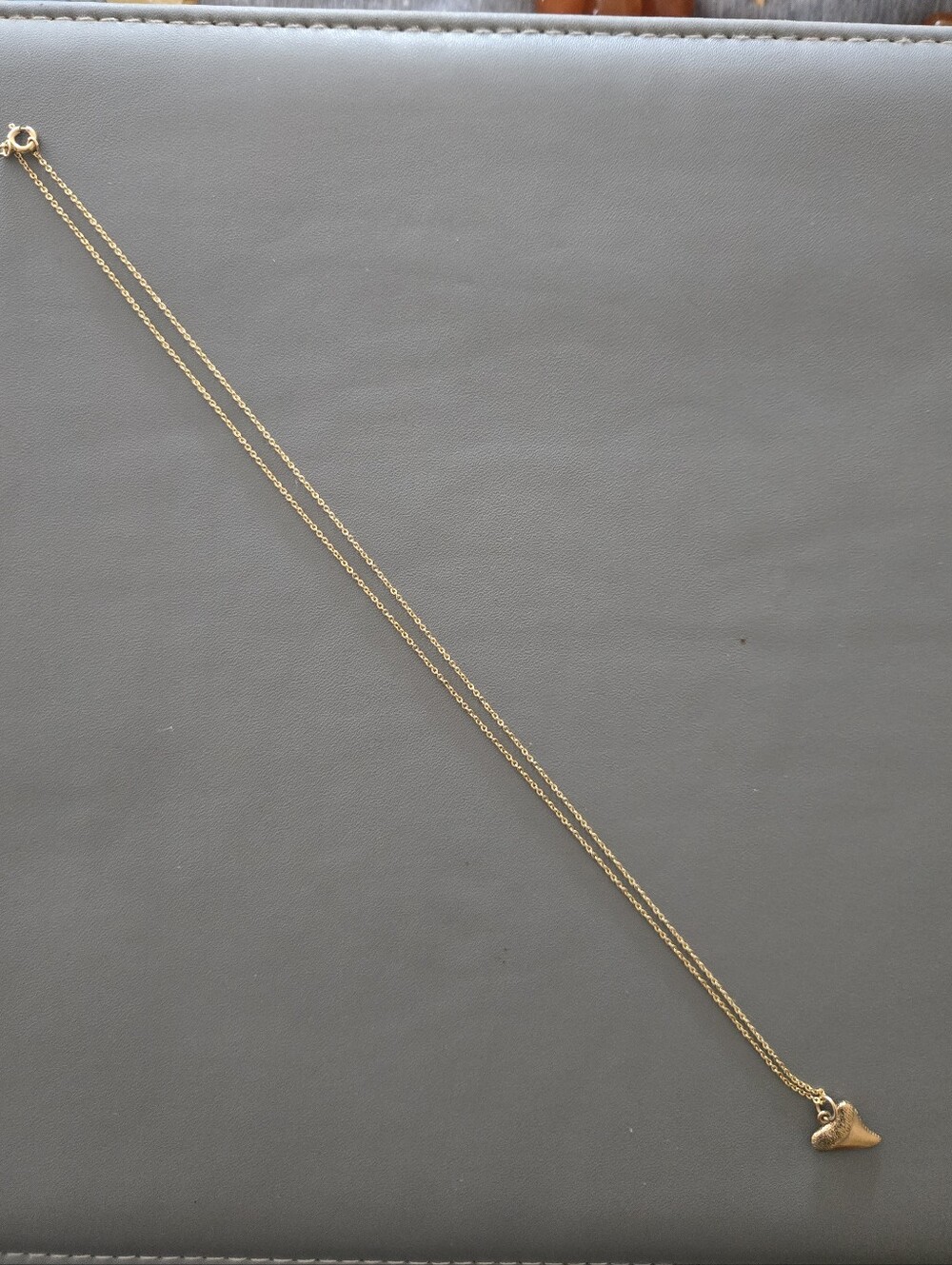 Shark Tooth Necklace 14K Gold Filled - Picture 2 of 3